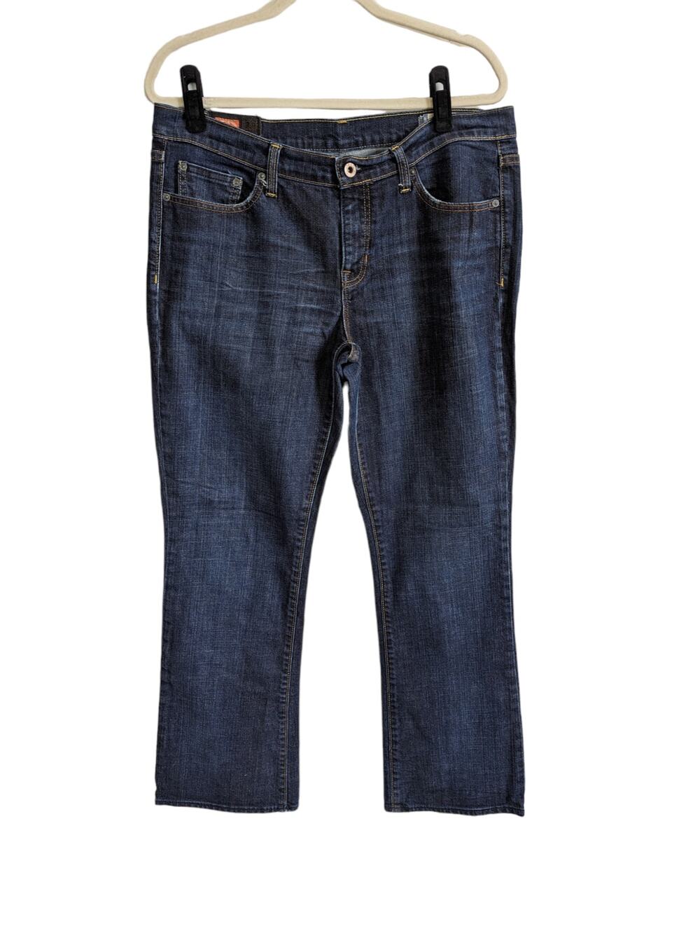 Gap women's Size 12R 1969 Boot Cut Jeans Dark Wash No Distressing